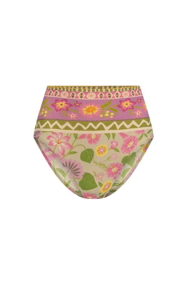 Floral Print Strapless High-Waisted Bikini - Image 7