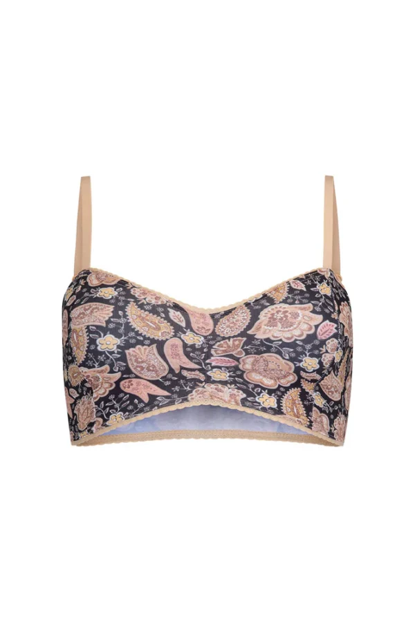 Zibiya Women's Bohemian Floral Print Bralette Bikini - Image 4