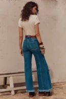 Zibiya Women's High-Rise Wide-Leg Denim Jeans