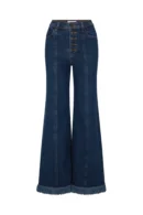 Zibiya Women's High-Rise Wide-Leg Denim Jeans