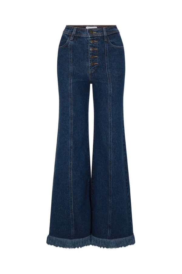 Zibiya Women's High-Rise Wide-Leg Denim Jeans - Image 4