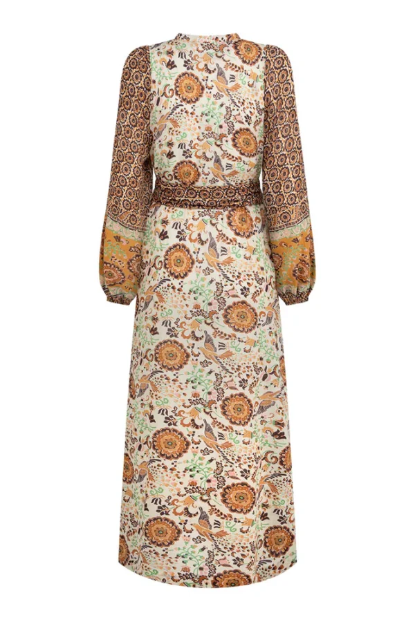 Zibiya Womens Bohemian floral print mini dress with kimono sleeves - Image 6