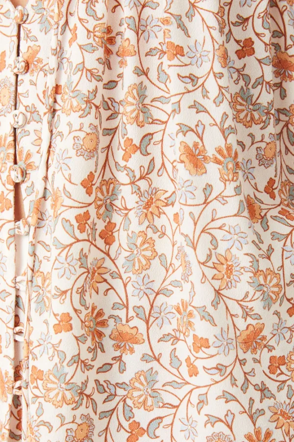 Zibiya Women's Desert Bloom Floral Print Split-Front Tank & Shorts Set - Image 4
