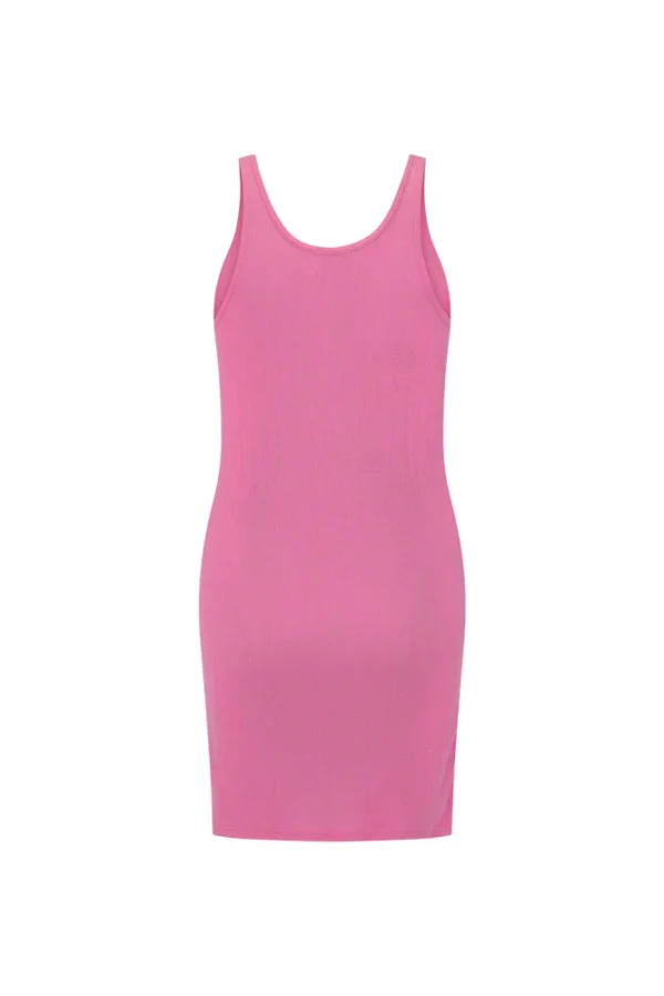 Zibiya Women's Pink Ribbed Mini Dress - Image 5