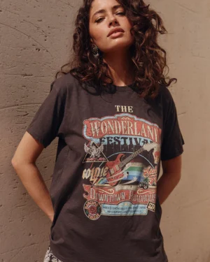 Zibiya Women's "The Wonderland Festival" Graphic Tee